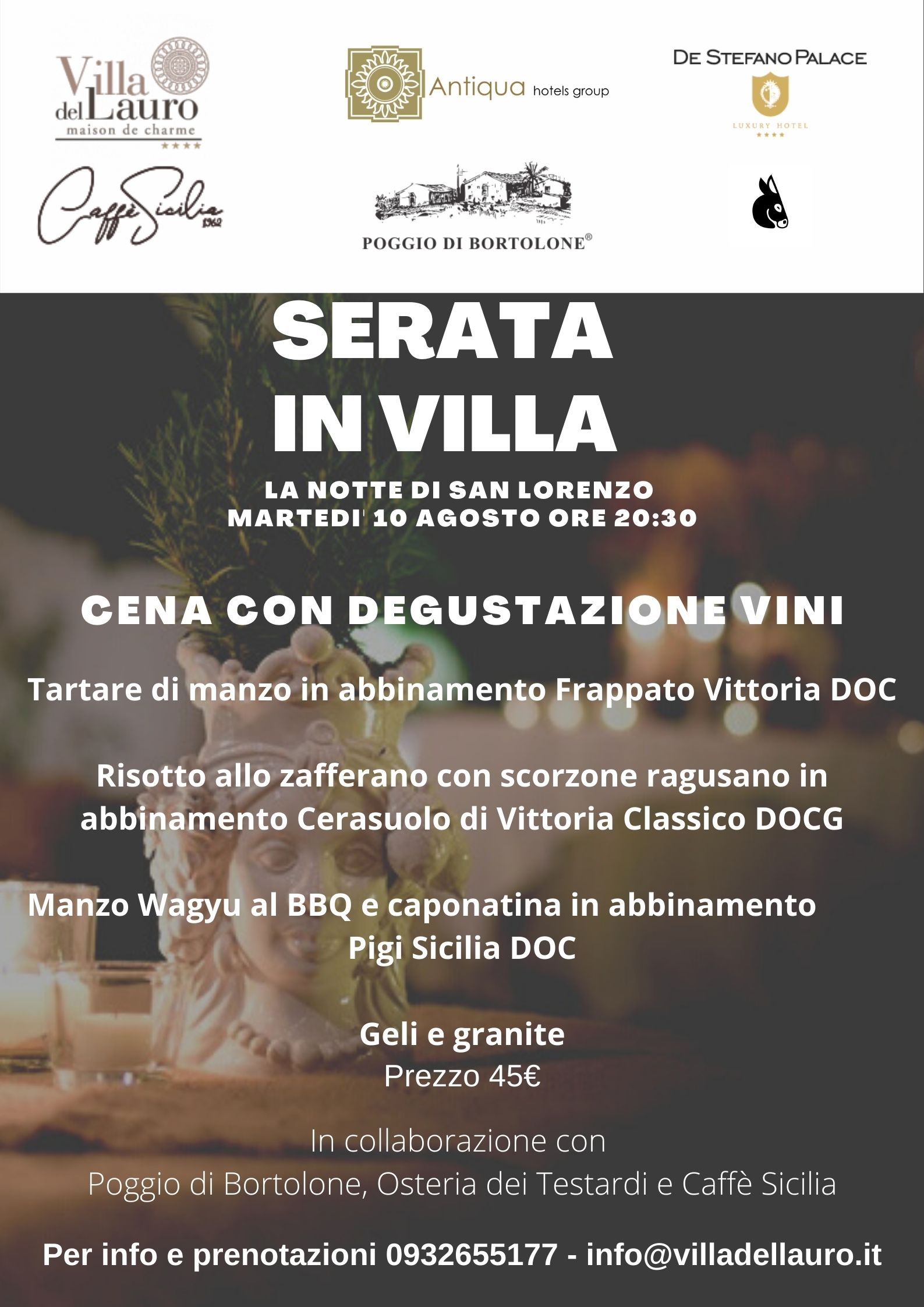Serata In Villa
